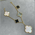 Luxury Pearl Pendant Bracelet - Natural Irregular Pearls Detail | Avenora Atelier

