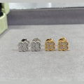 Side profile of the Natural Gemstone earrings