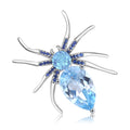 Secret Garden Designer Natural Gemstone Topaz Brooch in 925 Sterling Silver