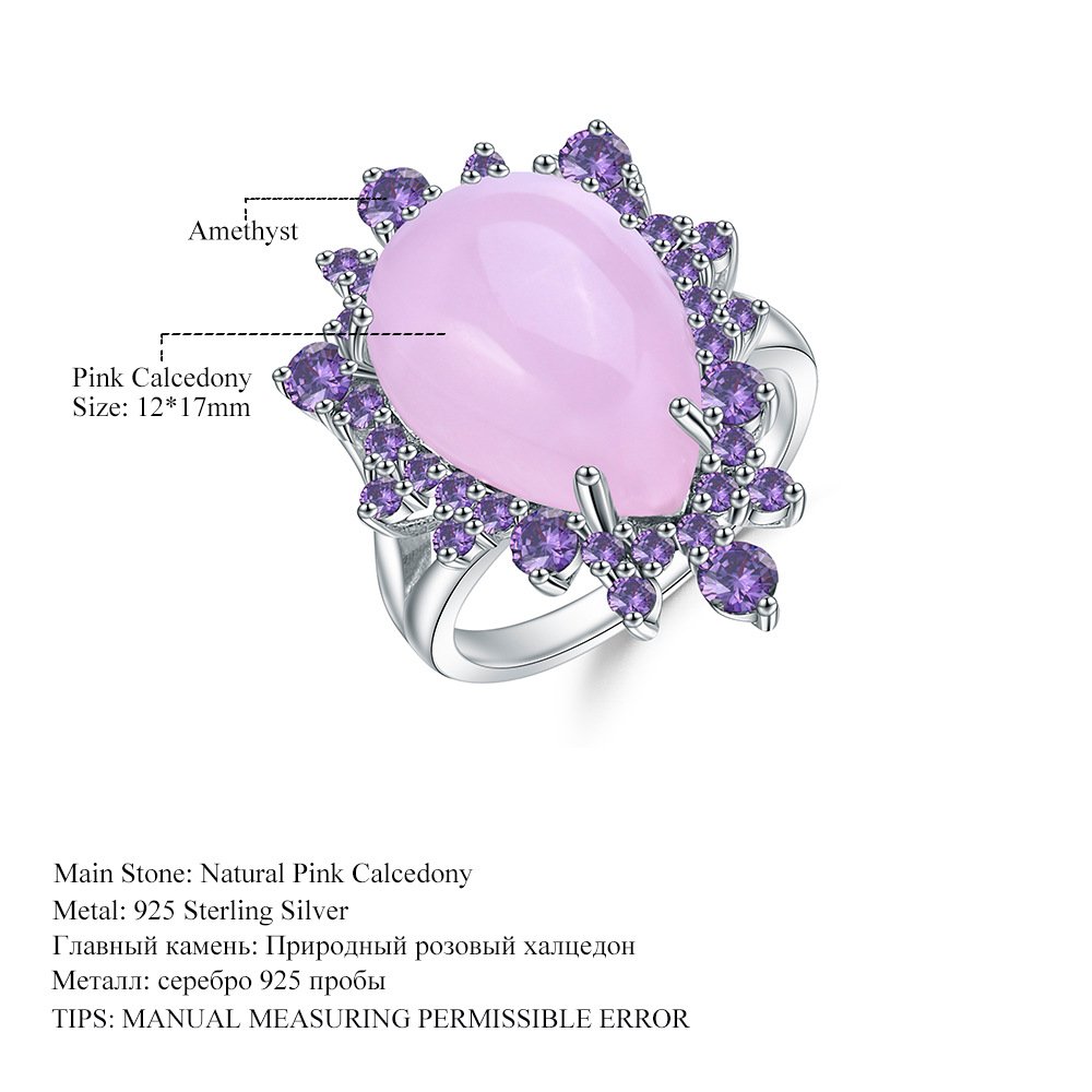 Side profile of the Chalcedony ring
