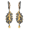 Secret Garden Natural Gemstone Earrings in 925 Sterling Silver