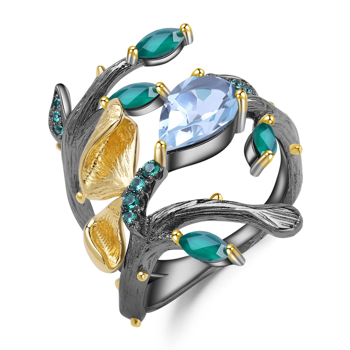 Side profile of the Amethyst ring