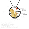 Secret Garden Natural Gemstone Necklace in 925 Sterling Silver