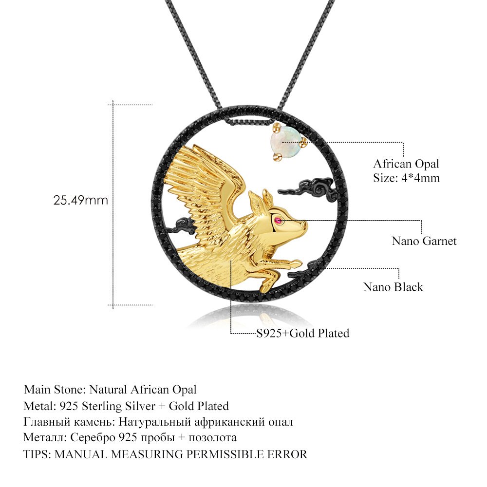 Side profile of the Natural Gemstone necklace