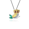 Secret Garden Designer Elegant 2-in-1 Natural Gemstone Necklace in 925 Sterling Silver