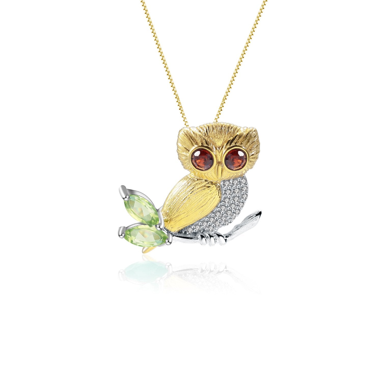 Close-up of the Natural Gemstone setting on this necklace