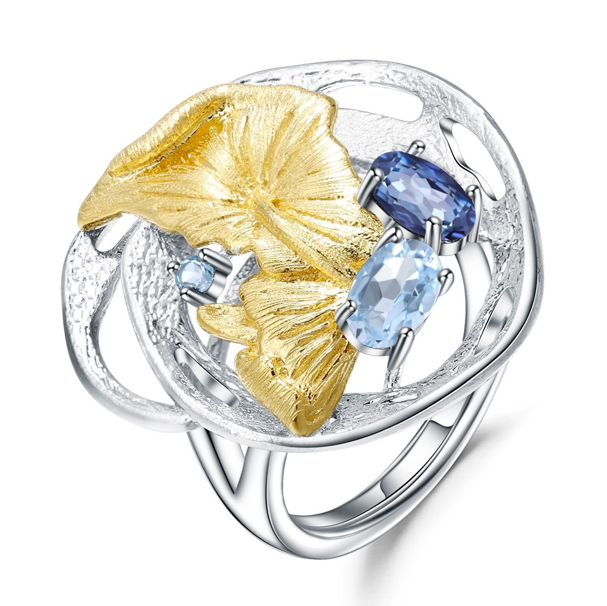 Side profile of the Natural Gemstone ring