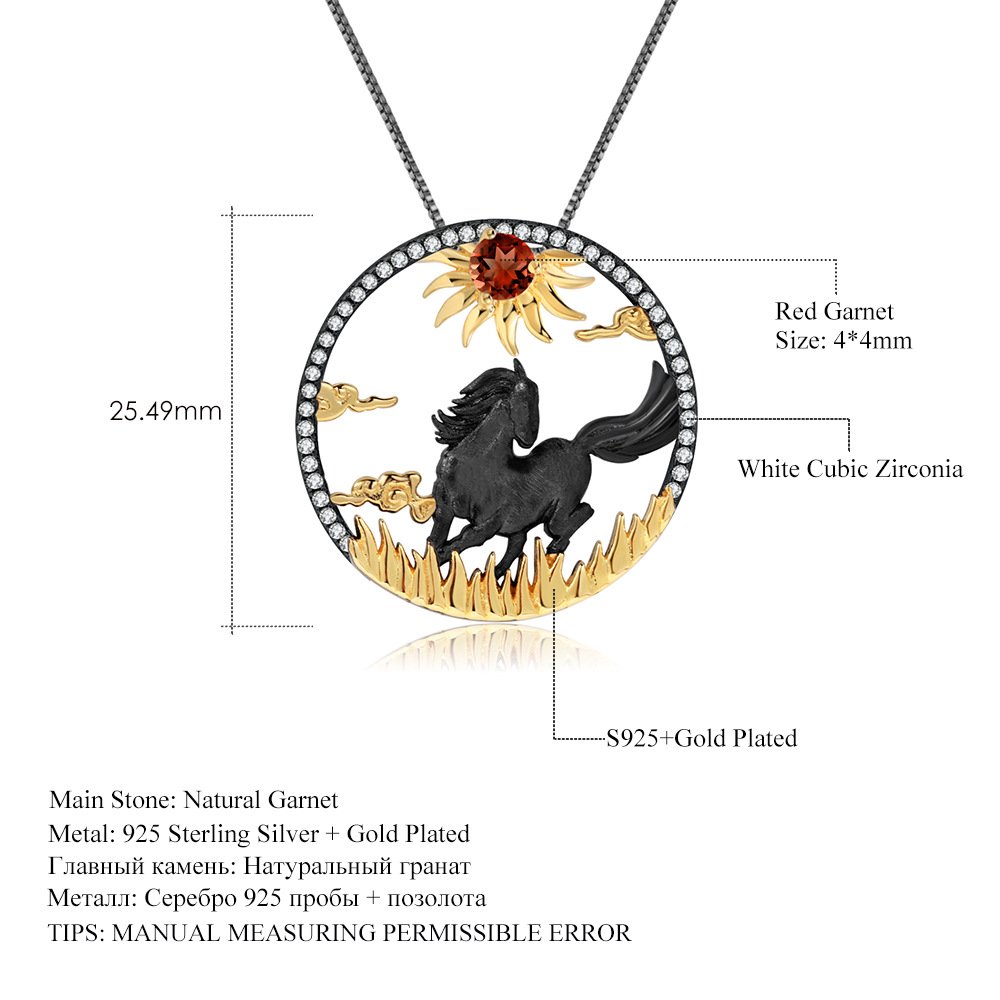 Natural Gemstone Necklace worn for scale and styling reference