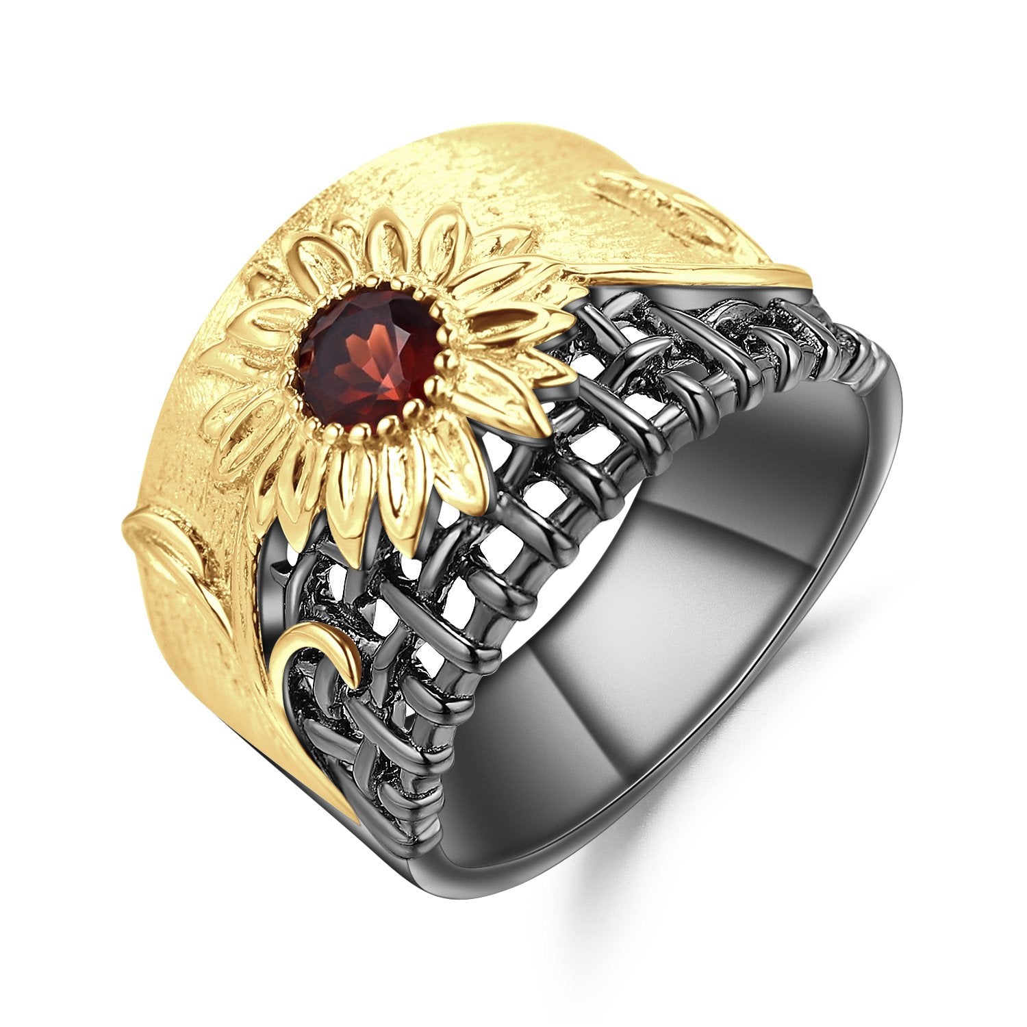 Side profile of the Amethyst ring