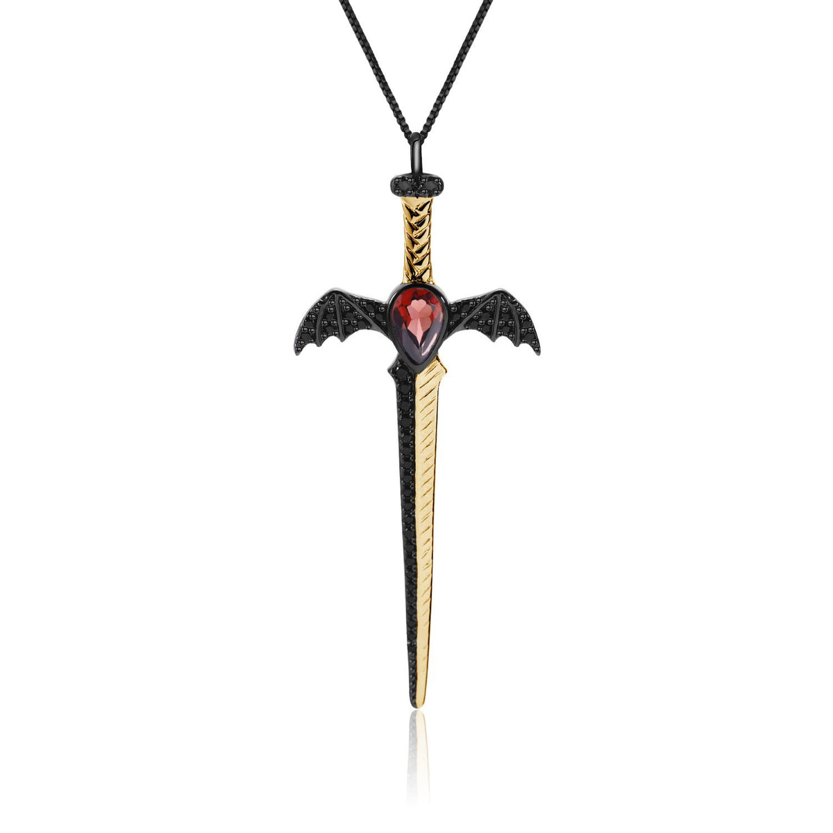 Close-up of the Natural Gemstone setting on this necklace