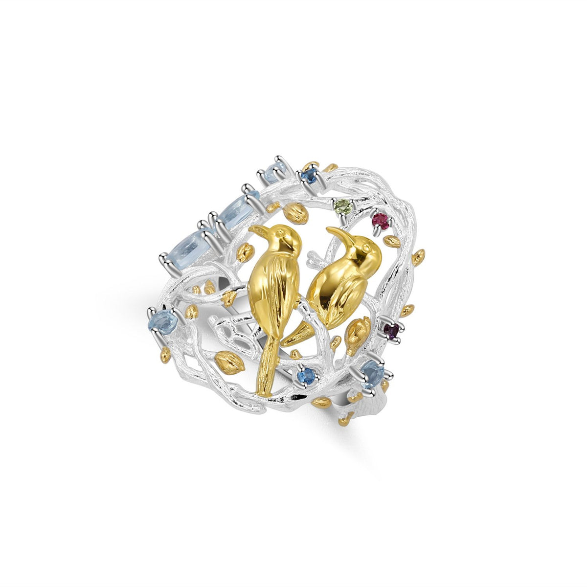 Side profile of the Natural Gemstone ring