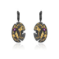 Secret Garden Elegant Amethyst Earrings in 925 Sterling Silver