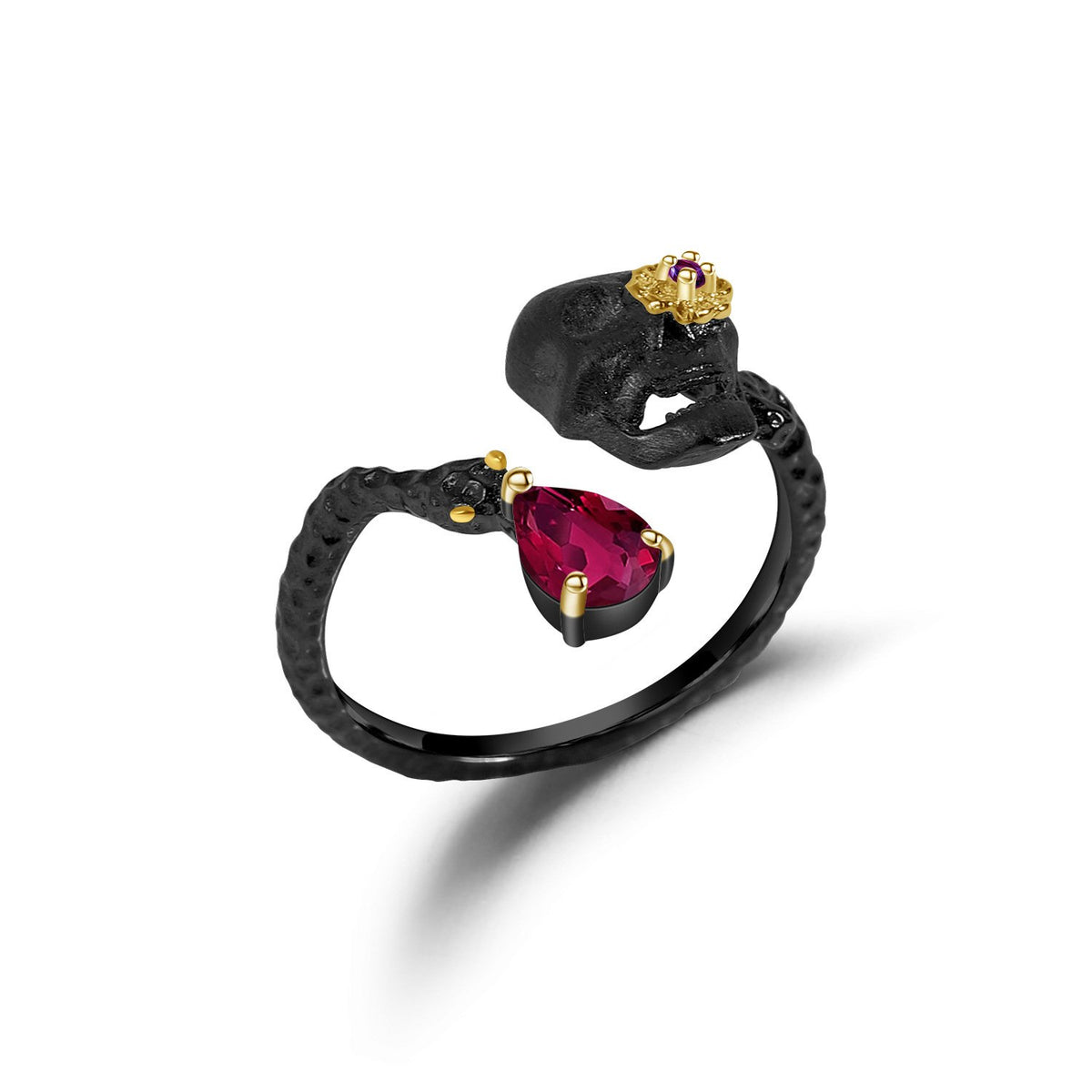 Side profile of the Natural Gemstone jewelry set