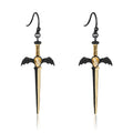 Secret Garden Elegant Natural Gemstone Black Earrings in 925 Sterling Silver