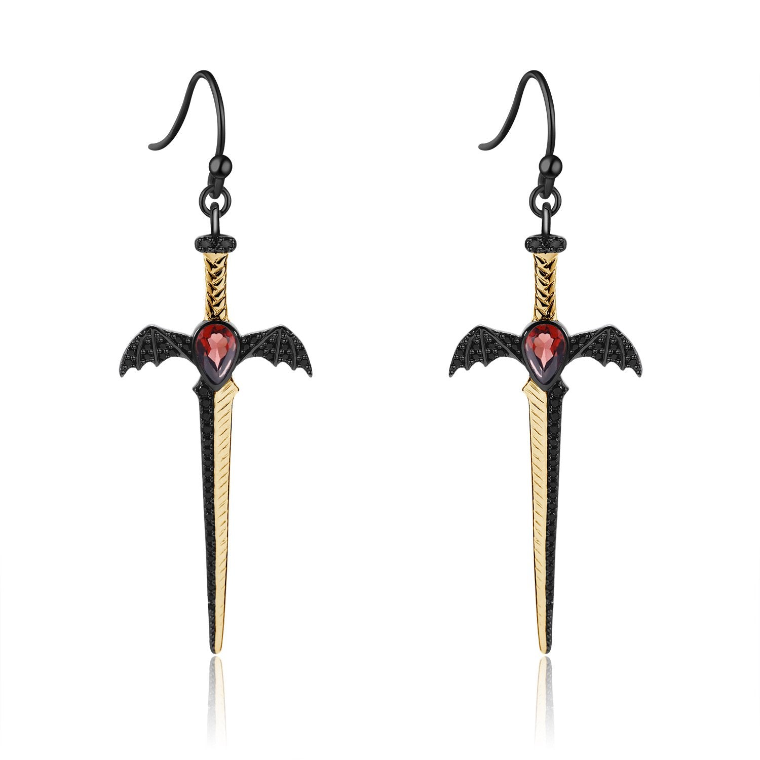 Close-up of the Natural Gemstone setting on these earrings