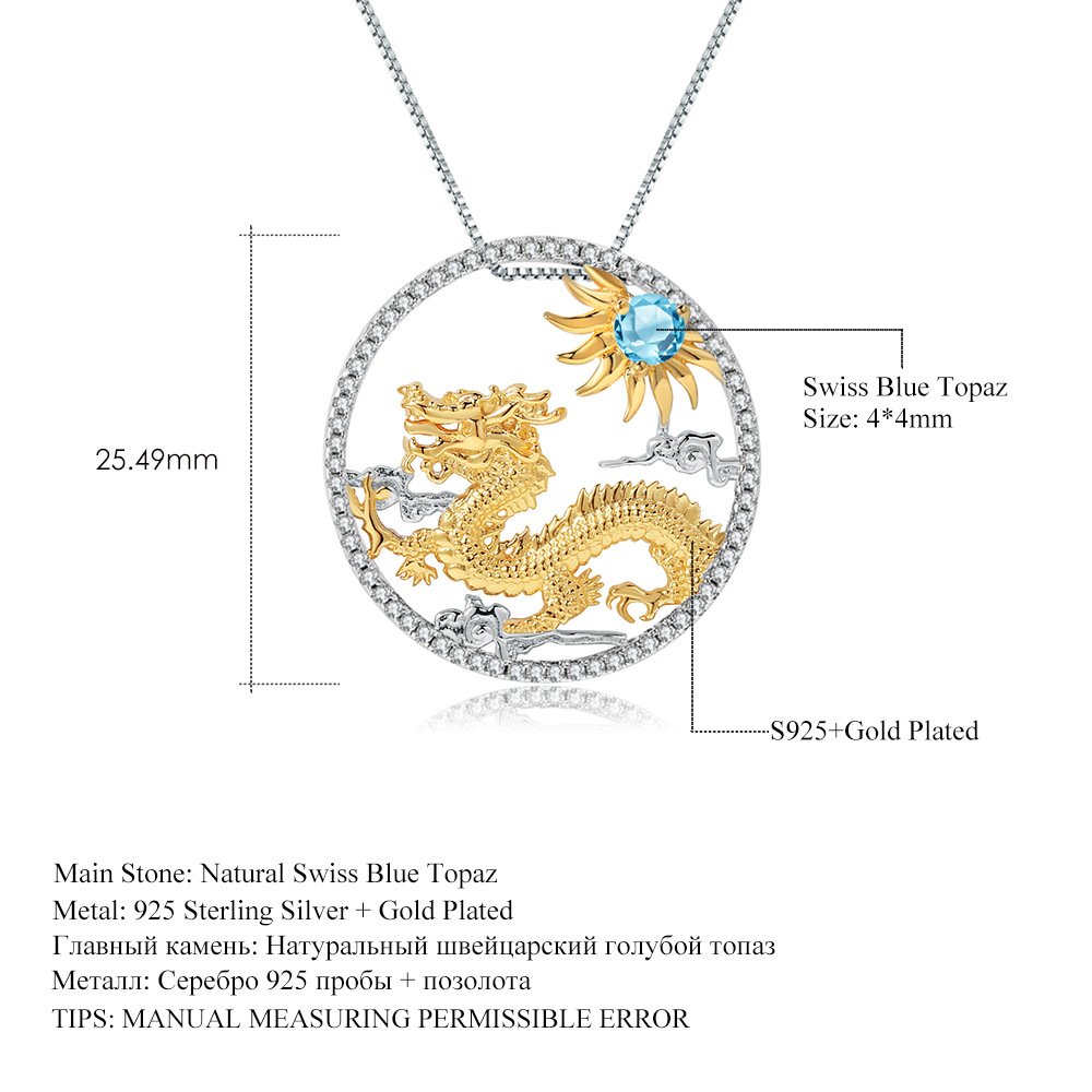 Back view of the Natural Gemstone necklace showing clasp and hallmark
