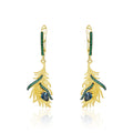 Secret Garden Elegant Natural Topaz Earrings in 925 Sterling Silver