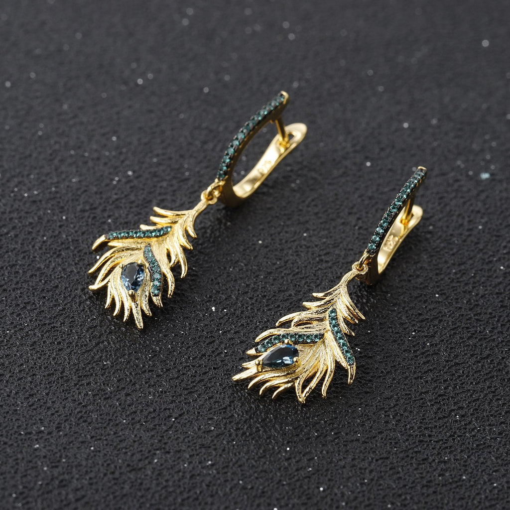 Topaz Earrings worn for scale and styling reference
