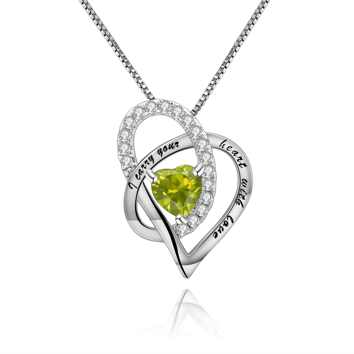 Side profile of the Natural Gemstone necklace