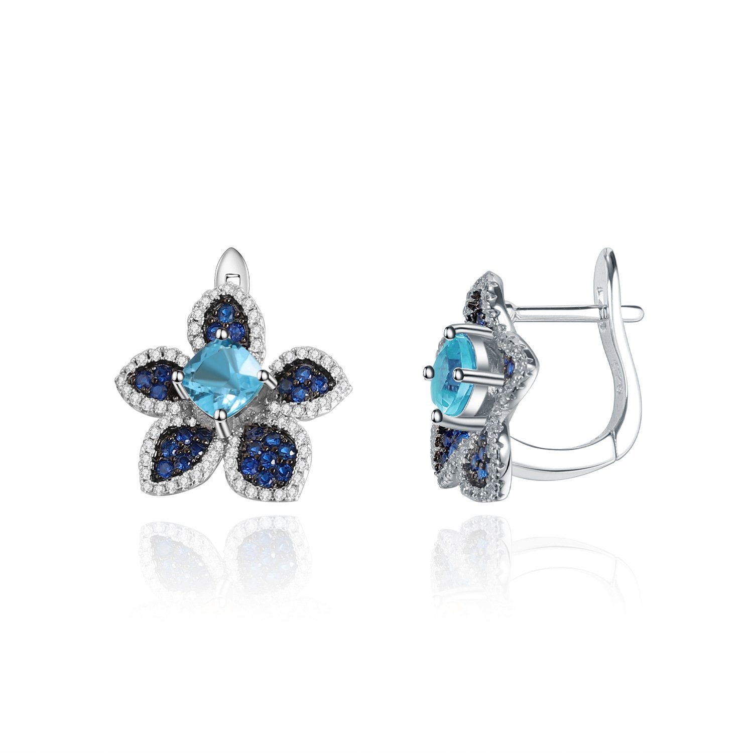Side profile of the Citrine earrings