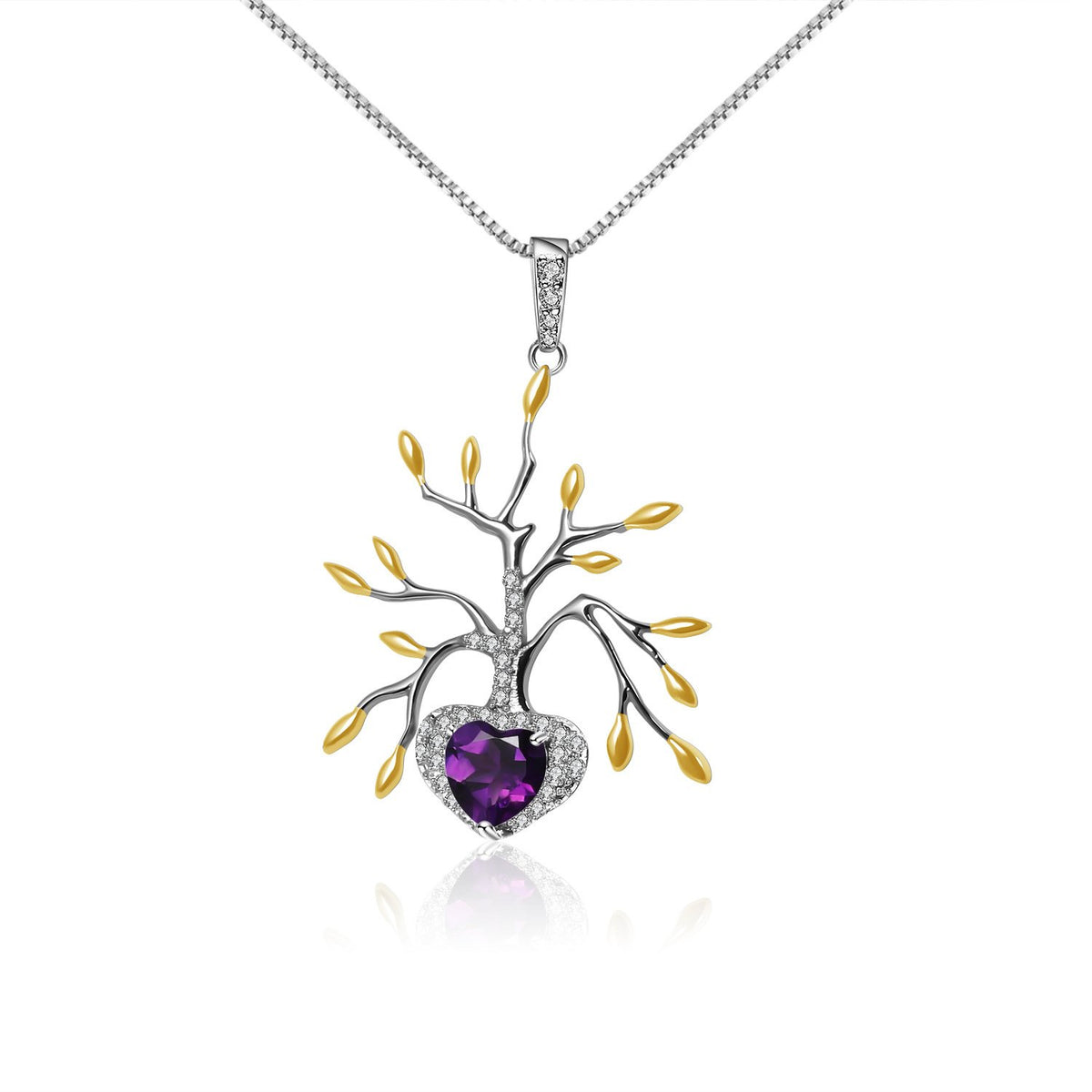 Side profile of the Topaz necklace