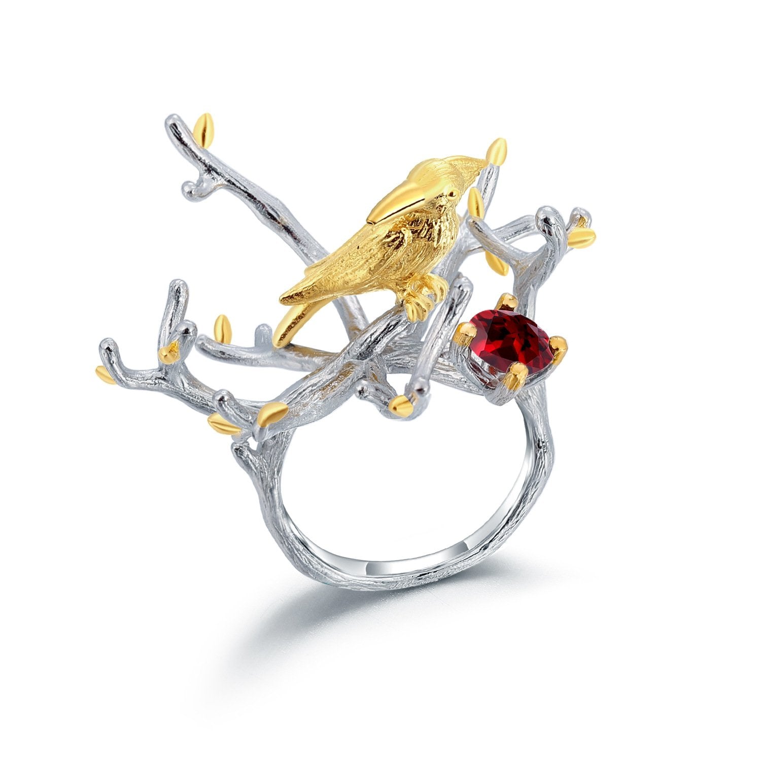 Side profile of the Peridot ring