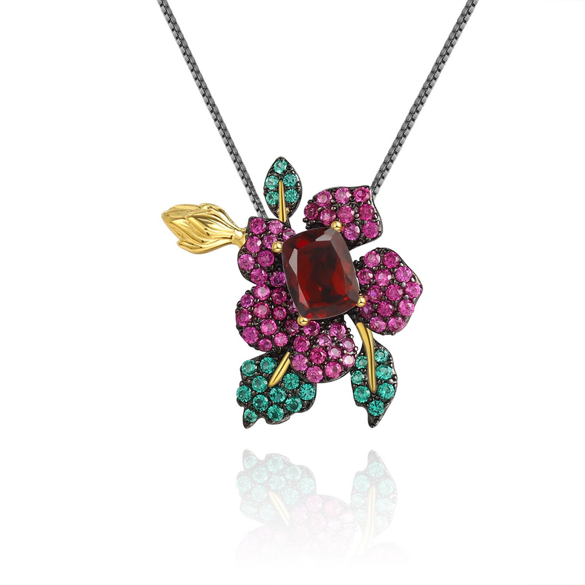 Side profile of the Citrine pendant