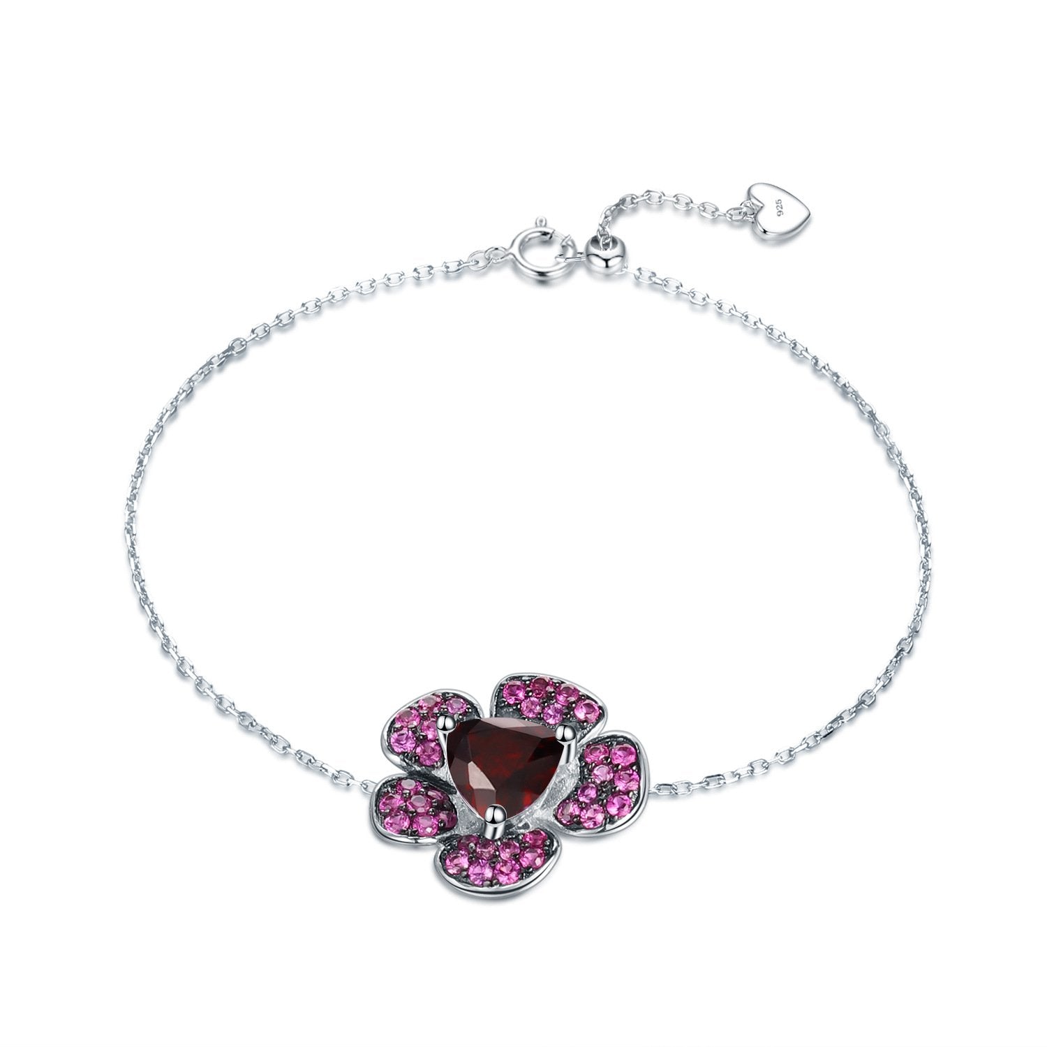 Side profile of the Amethyst bracelet