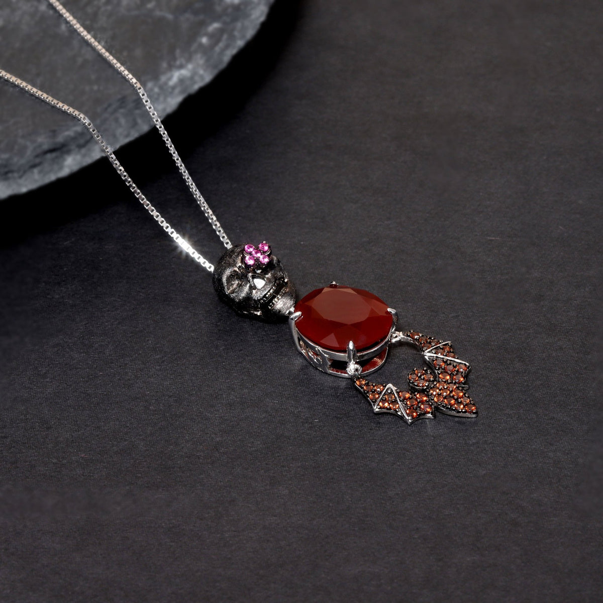 Agate Necklace worn for scale and styling reference