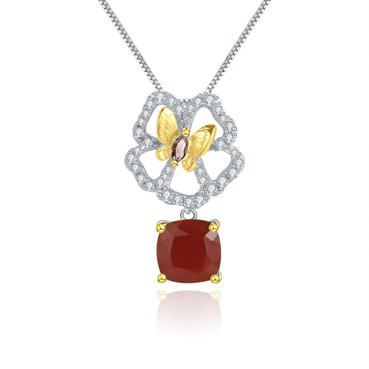 Side profile of the Citrine necklace