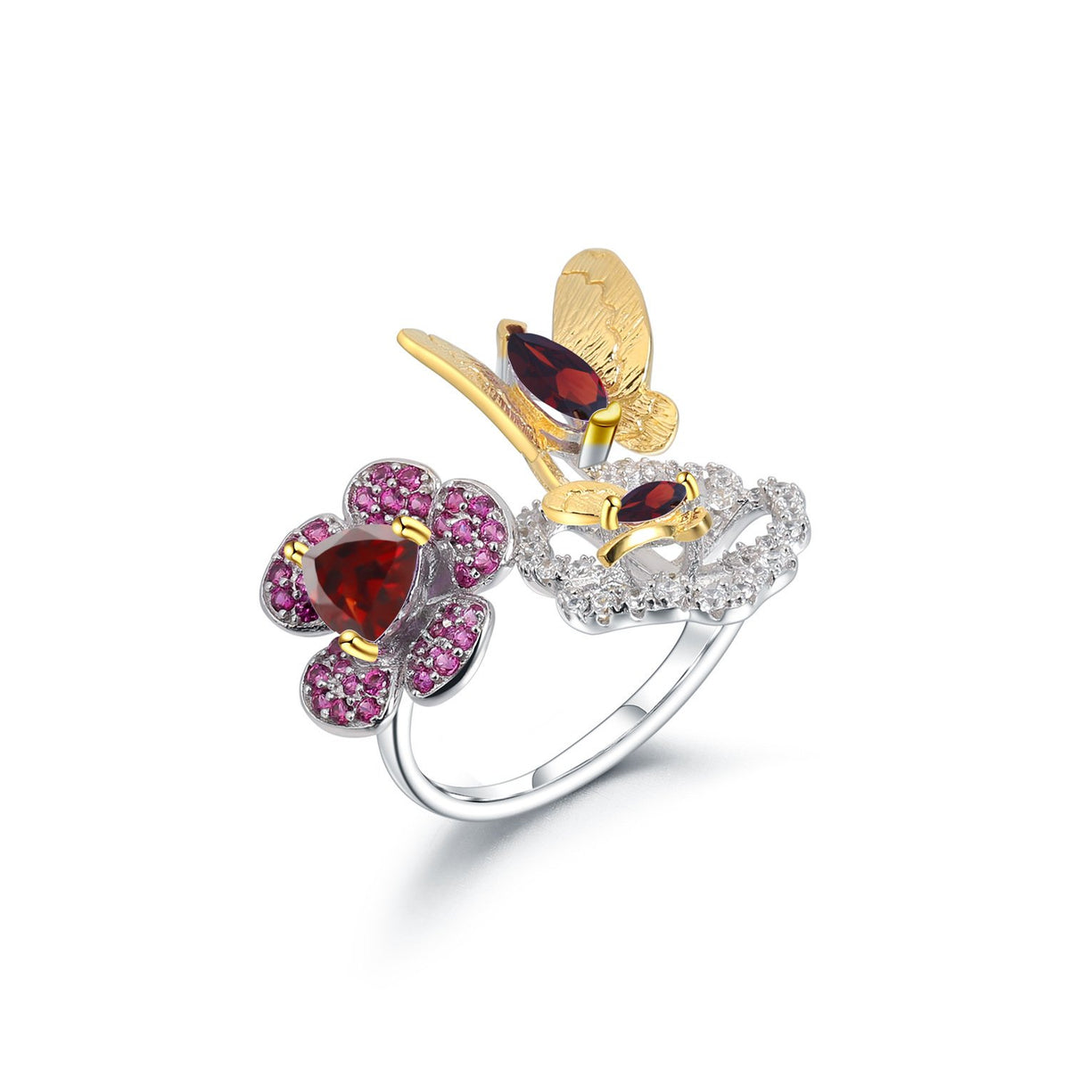 Side profile of the Amethyst ring