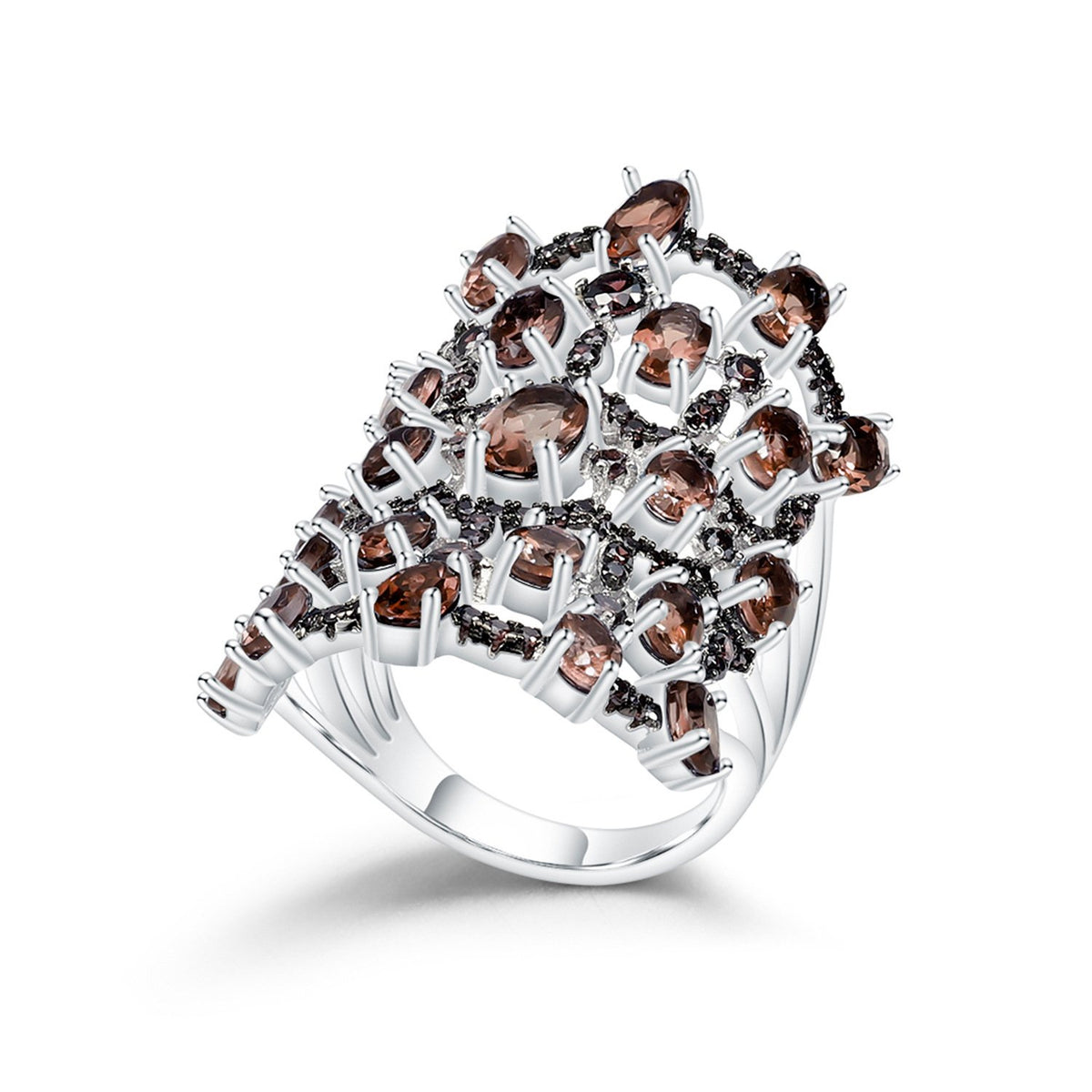 Side profile of the Amethyst ring