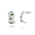 Secret Garden Elegant Luxury Diopside Earrings in 925 Sterling Silver