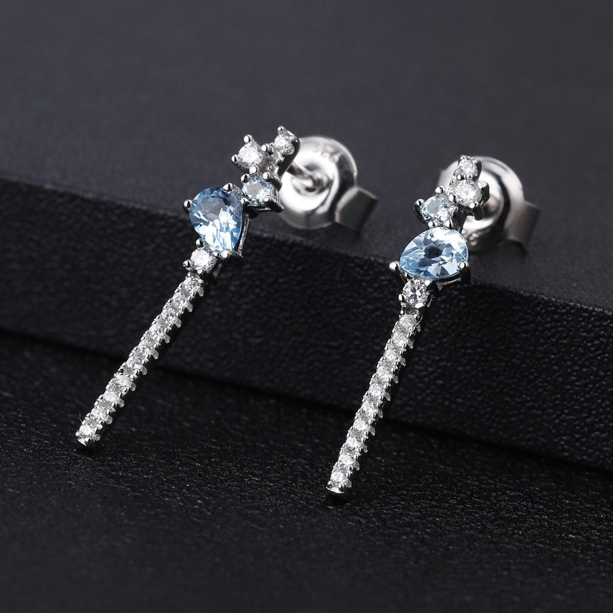 Amethyst Earrings worn for scale and styling reference