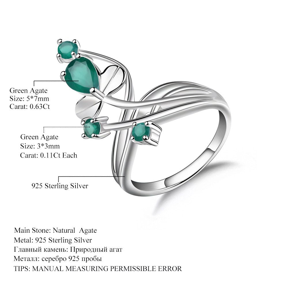 Secret Garden Elegant Amethyst Ring in 925 Sterling Silver