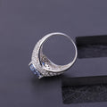Secret Garden Elegant Luxury Fashion Pavé 925 Sterling Silver &  Ring in 925 Sterling Silver