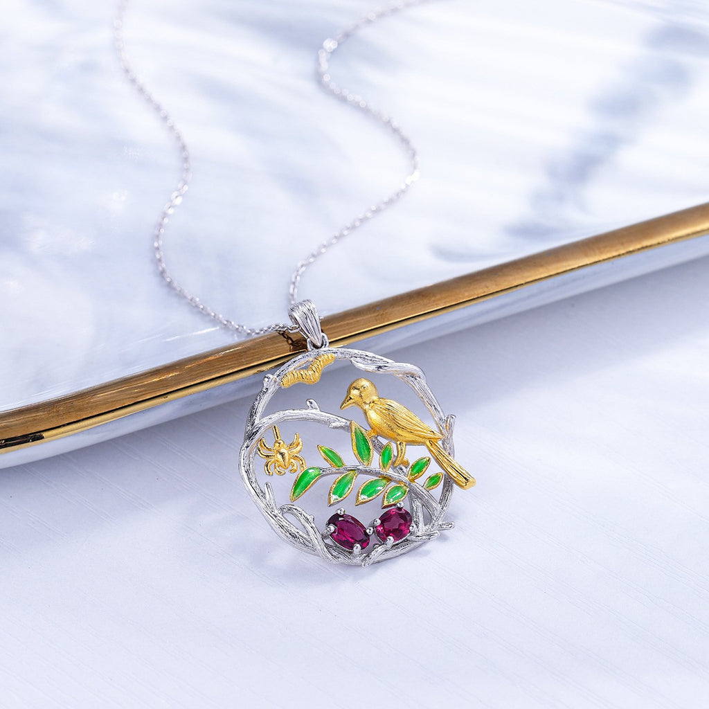 Topaz Necklace worn for scale and styling reference