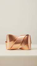 Polished Copper Accent Clutch Bag