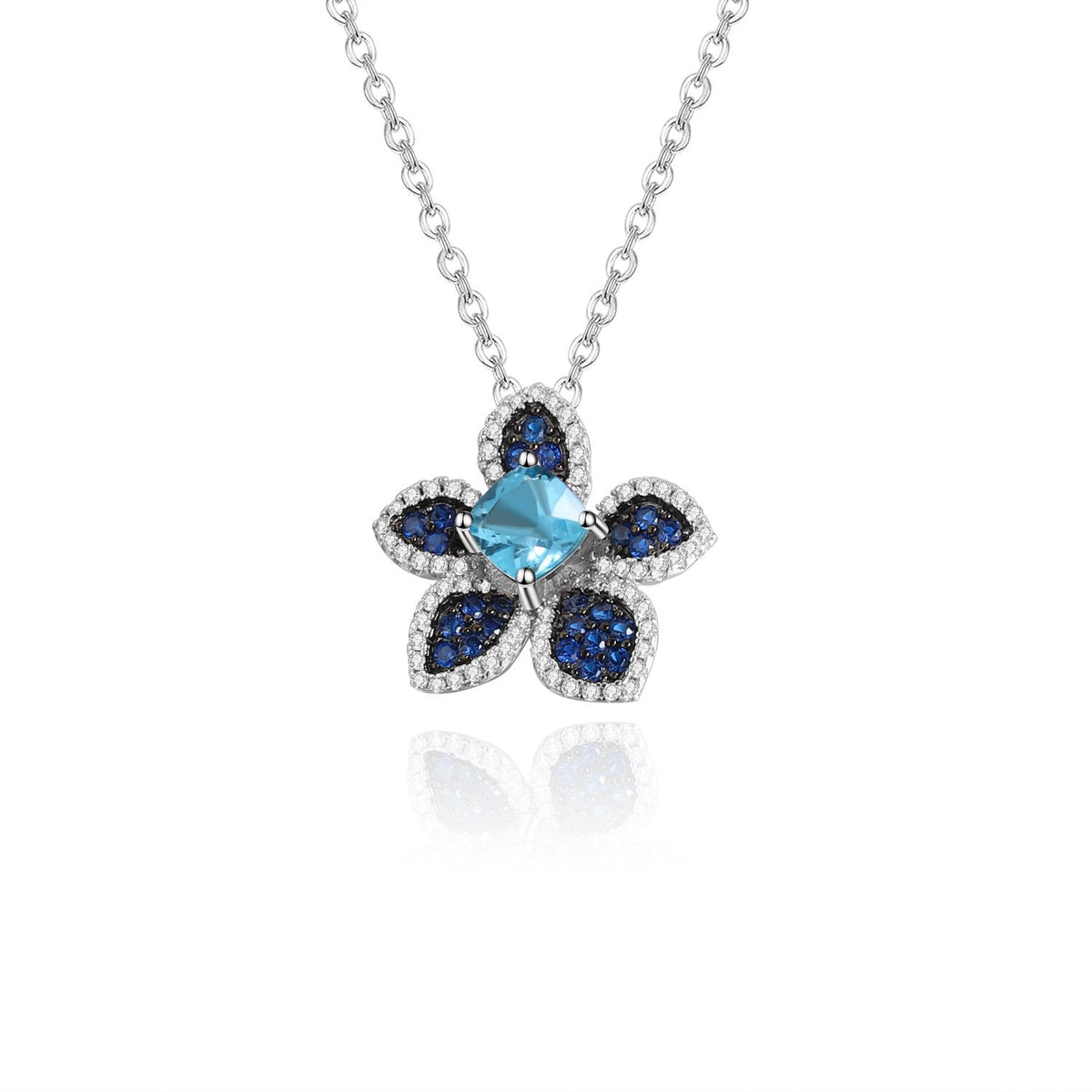 Side profile of the Topaz necklace
