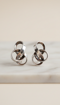 Sterling Silver Sculptural Earrings