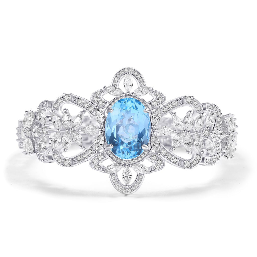 Topaz Starlight Bracelet 925 Sterling Silver (side profile view)