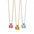 Perfume Bottle Gemstone Pendant Necklace 925 Sterling Silver - View 1