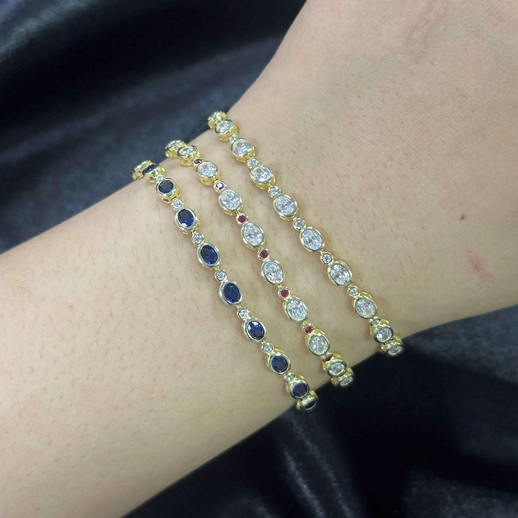Ruby Luxury Bracelet 925 Sterling Silver