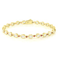 Lab-Grown Ruby Tennis Bracelet 925 Sterling Silver