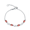 Topaz Luxury Bracelet 925 Sterling Silver (side profile view)