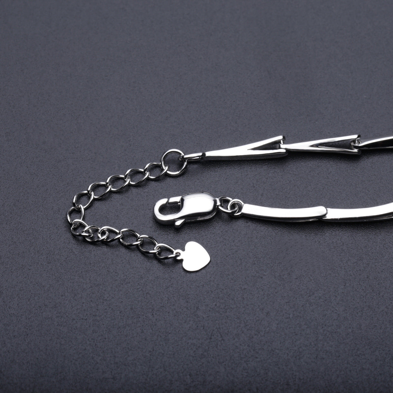 Garnet Designer Bracelet 925 Sterling Silver (wearing effect view)