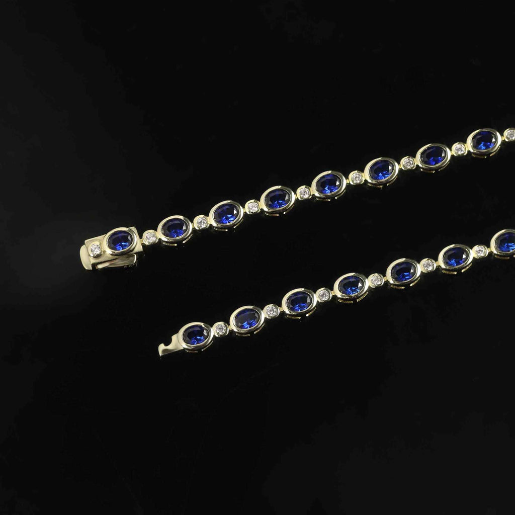 Ruby Luxury Bracelet 925 Sterling Silver (wearing effect view)