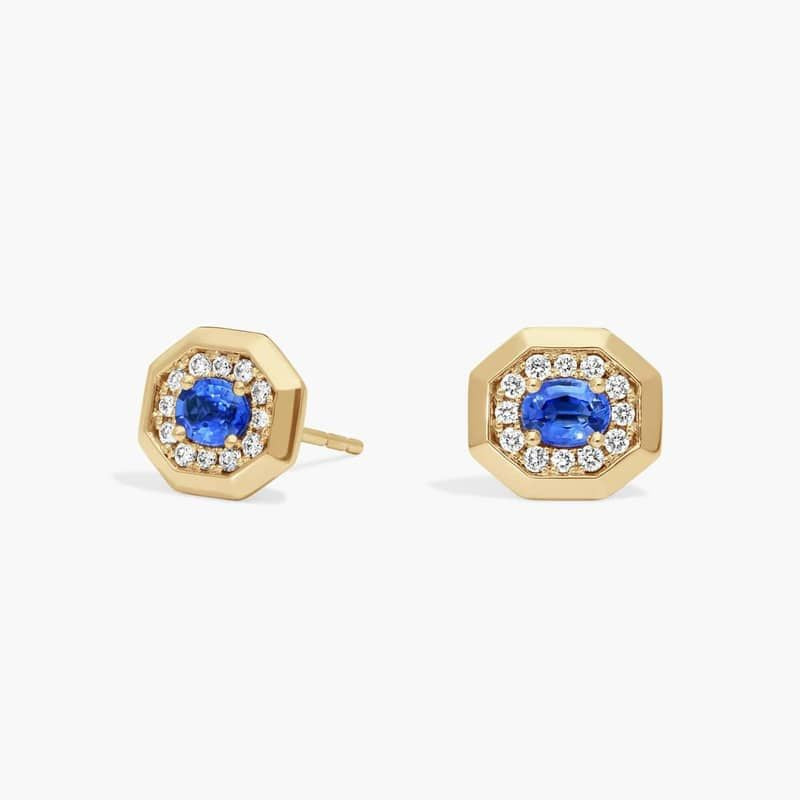 1ct Lab-Grown Sapphire Ring worn for scale and styling reference