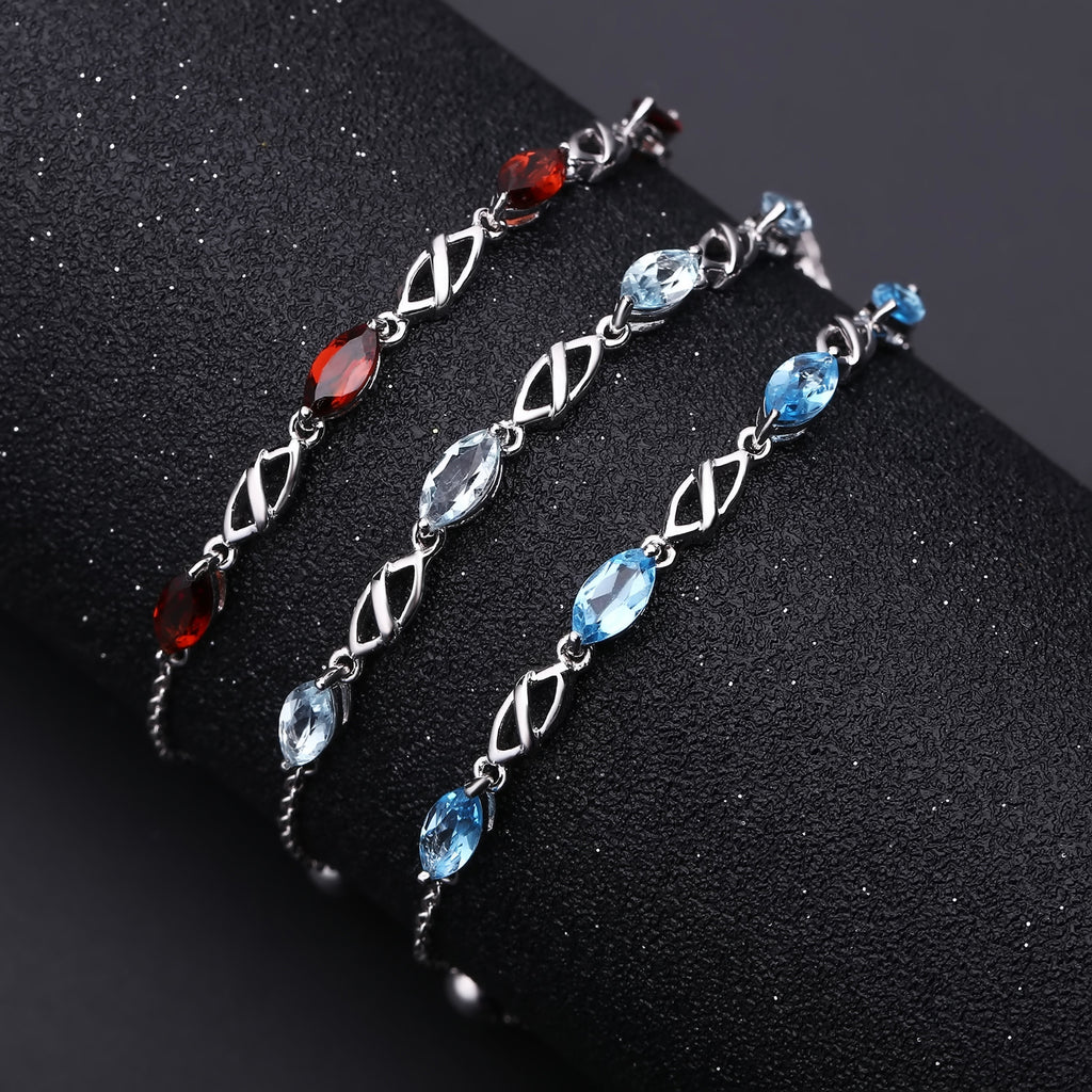 Topaz Luxury Bracelet 925 Sterling Silver