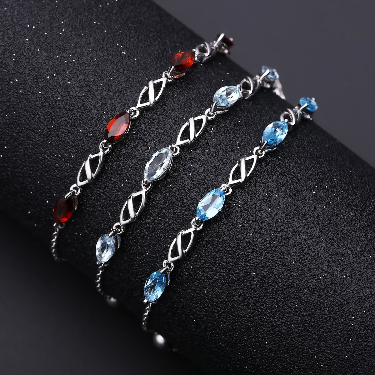 Topaz Luxury Bracelet 925 Sterling Silver